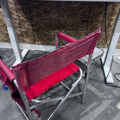 Old Red Folding Chair