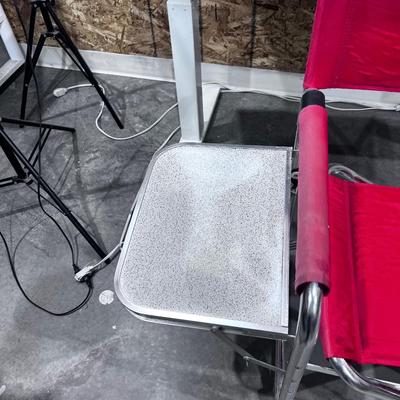 Old Red Folding Chair