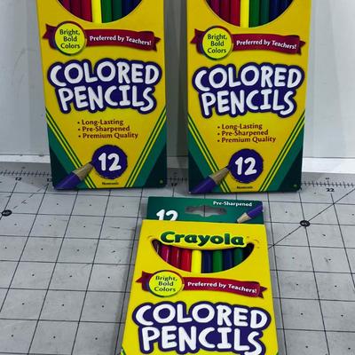 3 Packs of Colored Pencils CRAYOLA Brand NEW
