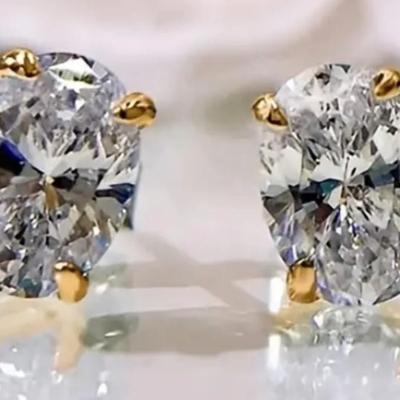 Oval zirconia Earrings