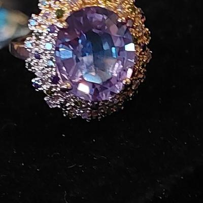 Beautiful Lab Grown Sapphire Ring