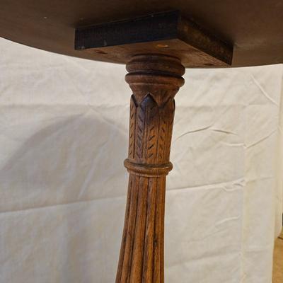 Strawberry Theme Round Top Wooden Pedestal Table (BD-JS)