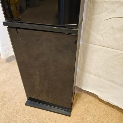 Black Glass Over/Under Stack Storage Unit (BD)