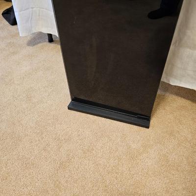 Black Glass Over/Under Stack Storage Unit (BD)