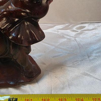 Vintage Elephant Family Resin Sculpture Figurine Decorative Tabletop Statue