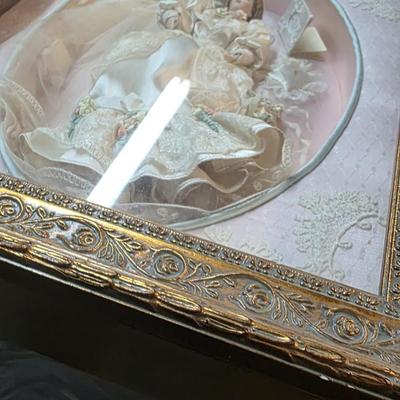 Franklin Mint “Elaine” Gibson Girl Wedding Remembrance Shadow Box Doll w/ COA (RenembRance)