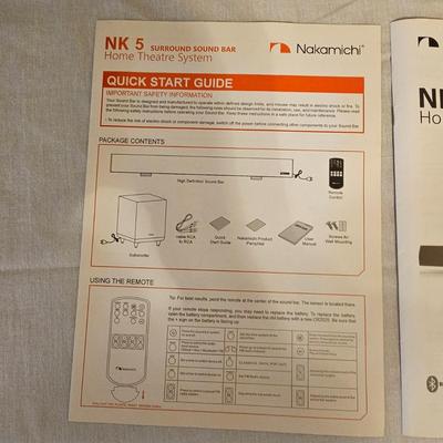 Nakamichi NK5 Surround Sound Bar & Sub-Woofer (BD-JS)