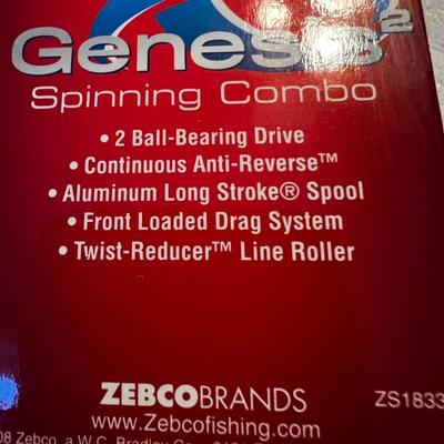 Zebco ‘Genesis’ (New) Fishing Rod Plus Net, Lures & More (IB1-RG)