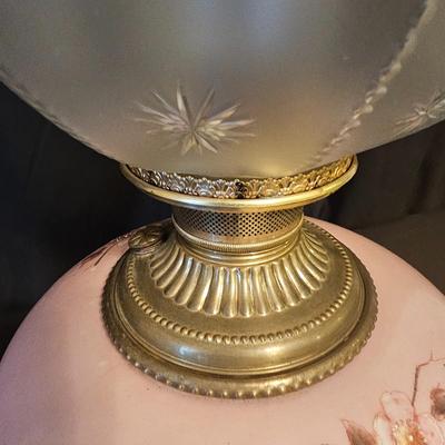 Hand Painted Vintage Parlor Lamp (BD-JS)