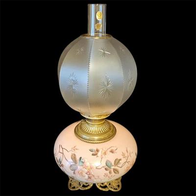 Hand Painted Vintage Parlor Lamp (BD-JS)