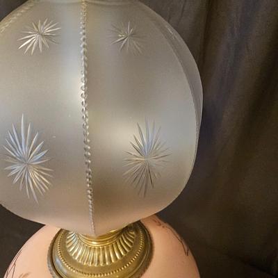 Hand Painted Vintage Parlor Lamp (BD-JS)