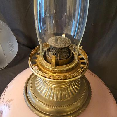 Hand Painted Vintage Parlor Lamp (BD-JS)