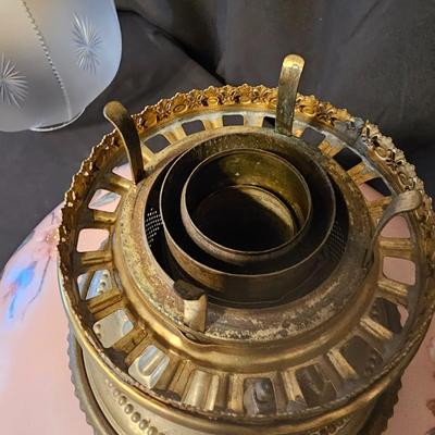 Hand Painted Vintage Parlor Lamp (BD-JS)