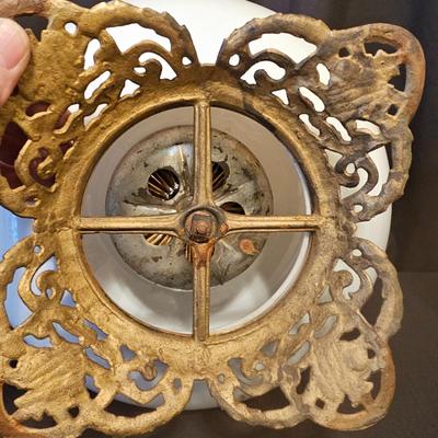 Hand Painted Vintage Parlor Lamp (BD-JS)