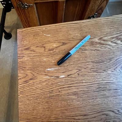 Pair of White Clad ‘Icebox Style’ Oak End Tables (UB1-RG)