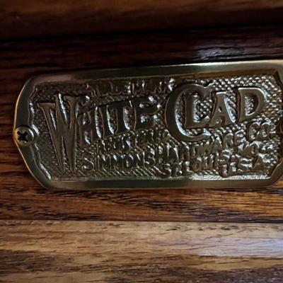 Pair of White Clad ‘Icebox Style’ Oak End Tables (UB1-RG)