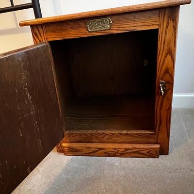 Pair of White Clad ‘Icebox Style’ Oak End Tables (UB1-RG)