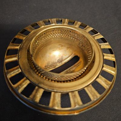 Vintage White Flower 'Gone With the Wind' Style Table Oil Lamp (BD-JS)