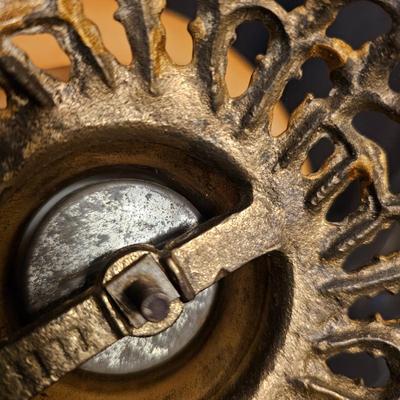 Vintage White Flower 'Gone With the Wind' Style Table Oil Lamp (BD-JS)