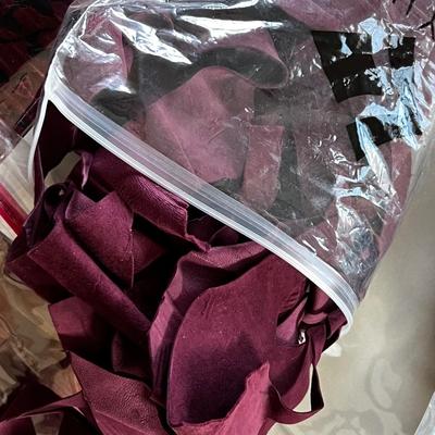 Large Assortment of Leather Scraps Plus Fabric & Sewing (UB1-RG)