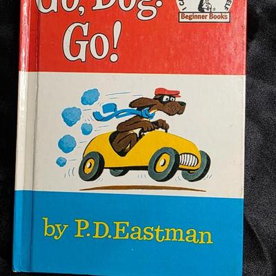 Vintage 1961 Go, Dog. Go! by P.D. Eastman | Early Beginner Books Hardcover | Iconic Red-White-Blue Cover | I Can Read It All By Myself...