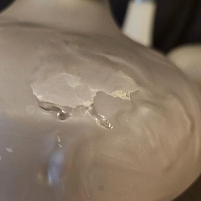 Vintage Opalescent Embossed Glass Oil Lamp & More (BD-JS)