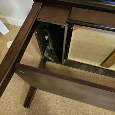 Dark Wood Coffee Table w/Drawer (BD-JS)
