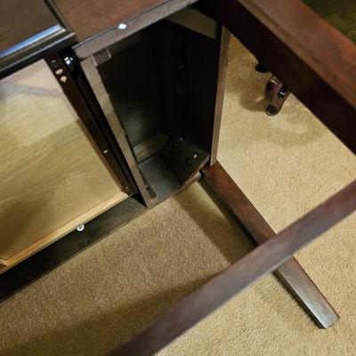 Dark Wood Coffee Table w/Drawer (BD-JS)