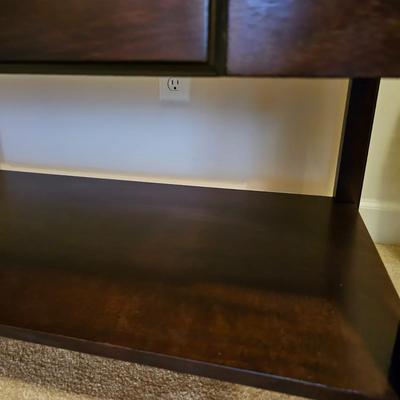 Dark Wood Coffee Table w/Drawer (BD-JS)