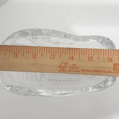 Vintage Lead Crystal Sleigh Candy Dish 24% Lead Crystal Made in USA with Original Box