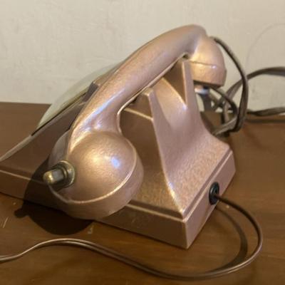 Vintage 1940s-1950s Timelite Rotary Telephone Shaped Electric Clock & Cigarette Lighter by Alba Art