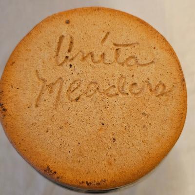 Pair of Signed Meaders Alkaline Glazed Stoneware Face Jugs (BD-JS)