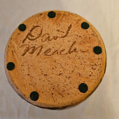 Pair of Signed Meaders Alkaline Glazed Stoneware Face Jugs (BD-JS)