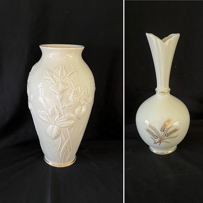Lenox ‘Masterpiece’ & ‘Wheat’ Porcelain Vases (LR-RG)