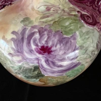 Large Hand Painted Porcelain Chrysanthemum Vase (LR-RG)