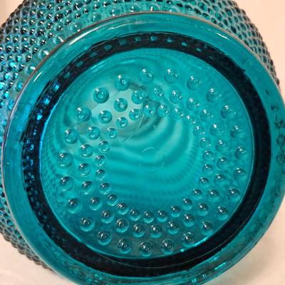 L. E. Smith-Style Nubby Swung Glass Vase (BD)