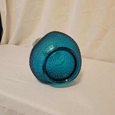 L. E. Smith-Style Nubby Swung Glass Vase (BD)