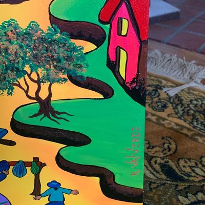 Rossmary Val Verde (Peruvian, b. 1960s) 17 ½ × 36 ½ in