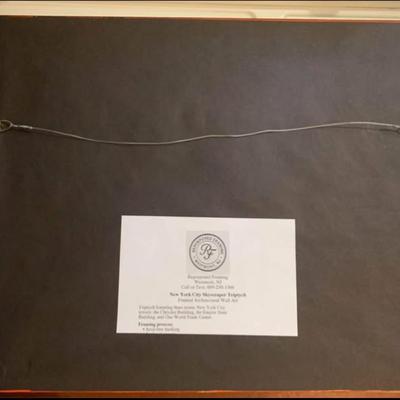 New York City Skyscraper Triptych — Framed Architectural Wall Art 18.5” x 22”