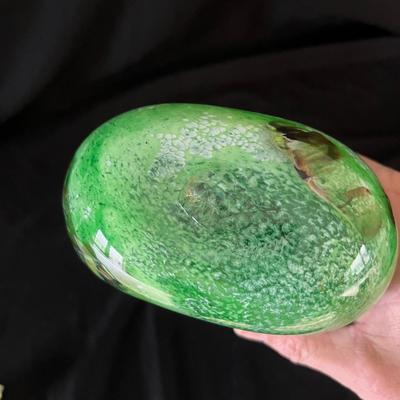 Signed Hand Blown Art Glass Vase (LR-RG)