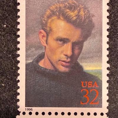 Sale Photo Thumbnail #382: Scott #3082 James Dean Single Stamp. In new, unused condition.