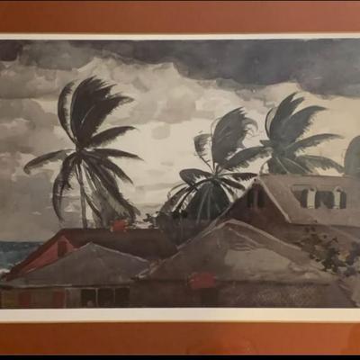 Winslow Homer “Hurricane, Bahamas” – Framed Art Print (Metropolitan Museum of Art)