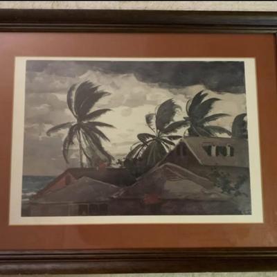 Winslow Homer “Hurricane, Bahamas” – Framed Art Print (Metropolitan Museum of Art)