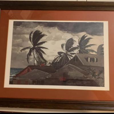 Winslow Homer “Hurricane, Bahamas” – Framed Art Print (Metropolitan Museum of Art)