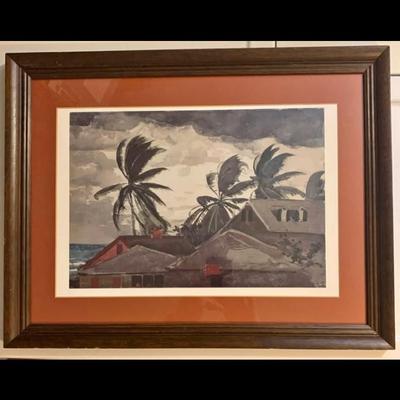 Winslow Homer “Hurricane, Bahamas” – Framed Art Print (Metropolitan Museum of Art)
