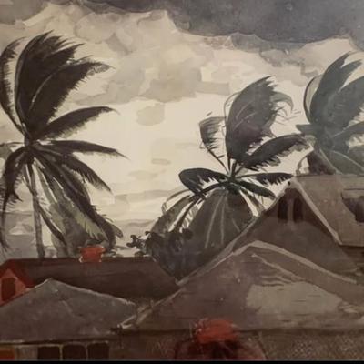 Winslow Homer “Hurricane, Bahamas” – Framed Art Print (Metropolitan Museum of Art)