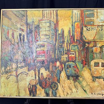 Original H.S. Yang Oil Painting