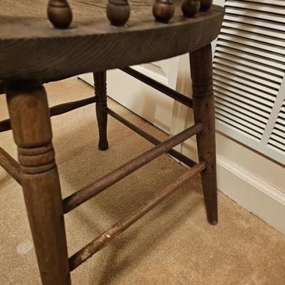 Vintage Pressback Oak Chair (BD-JS)