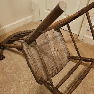 Vintage Pressback Oak Chair (BD-JS)