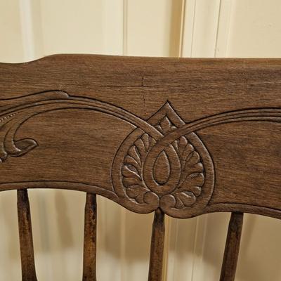 Vintage Pressback Oak Chair (BD-JS)